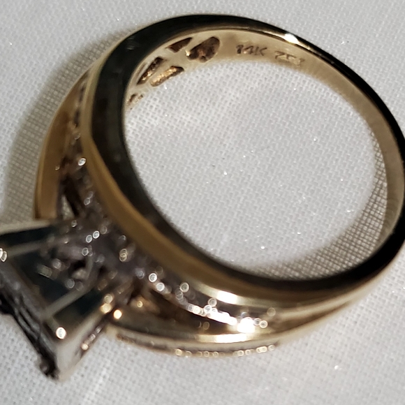 1carat diamond ring 14k, 7.2g - Picture 10 of 17